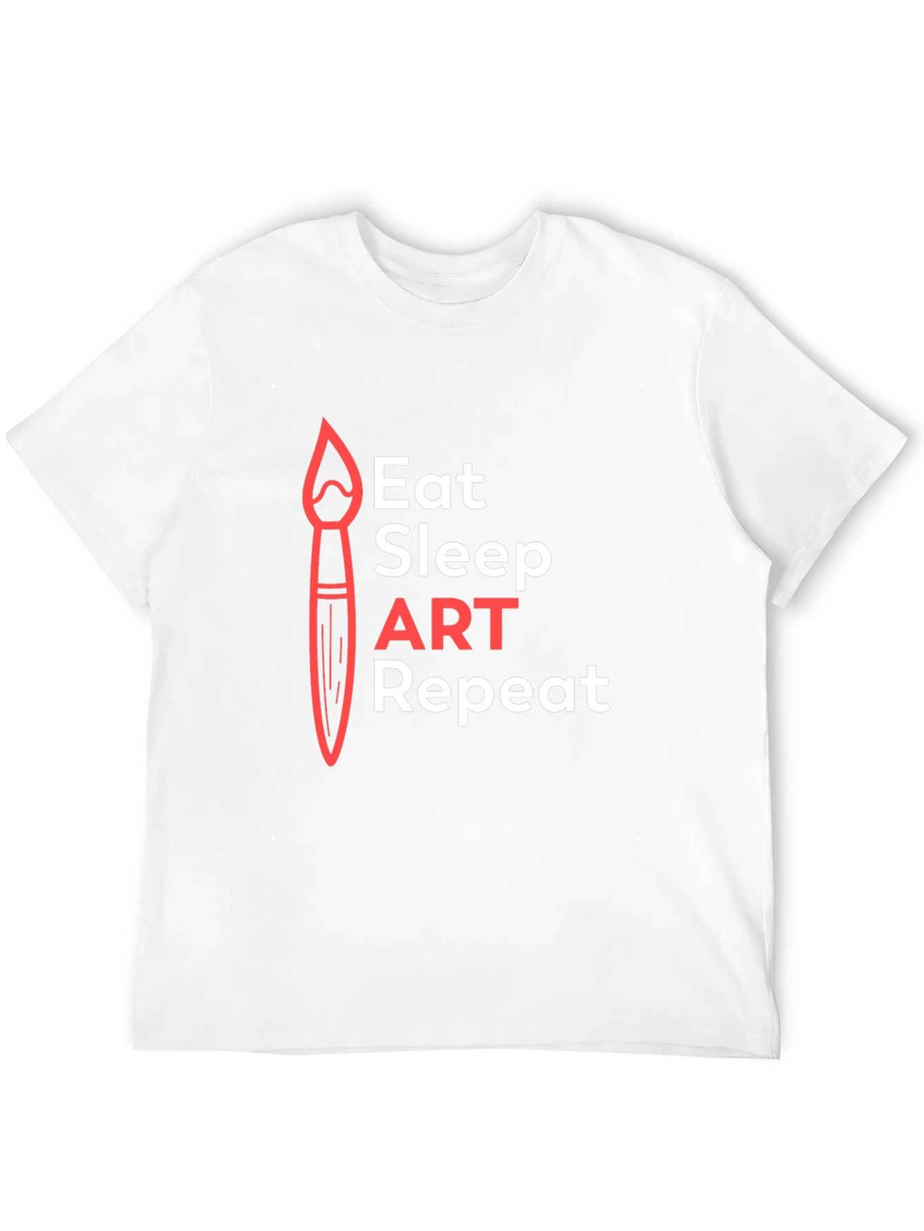 Eat Sleep Art Repeat Graphic Tee - Artist T-Shirt
