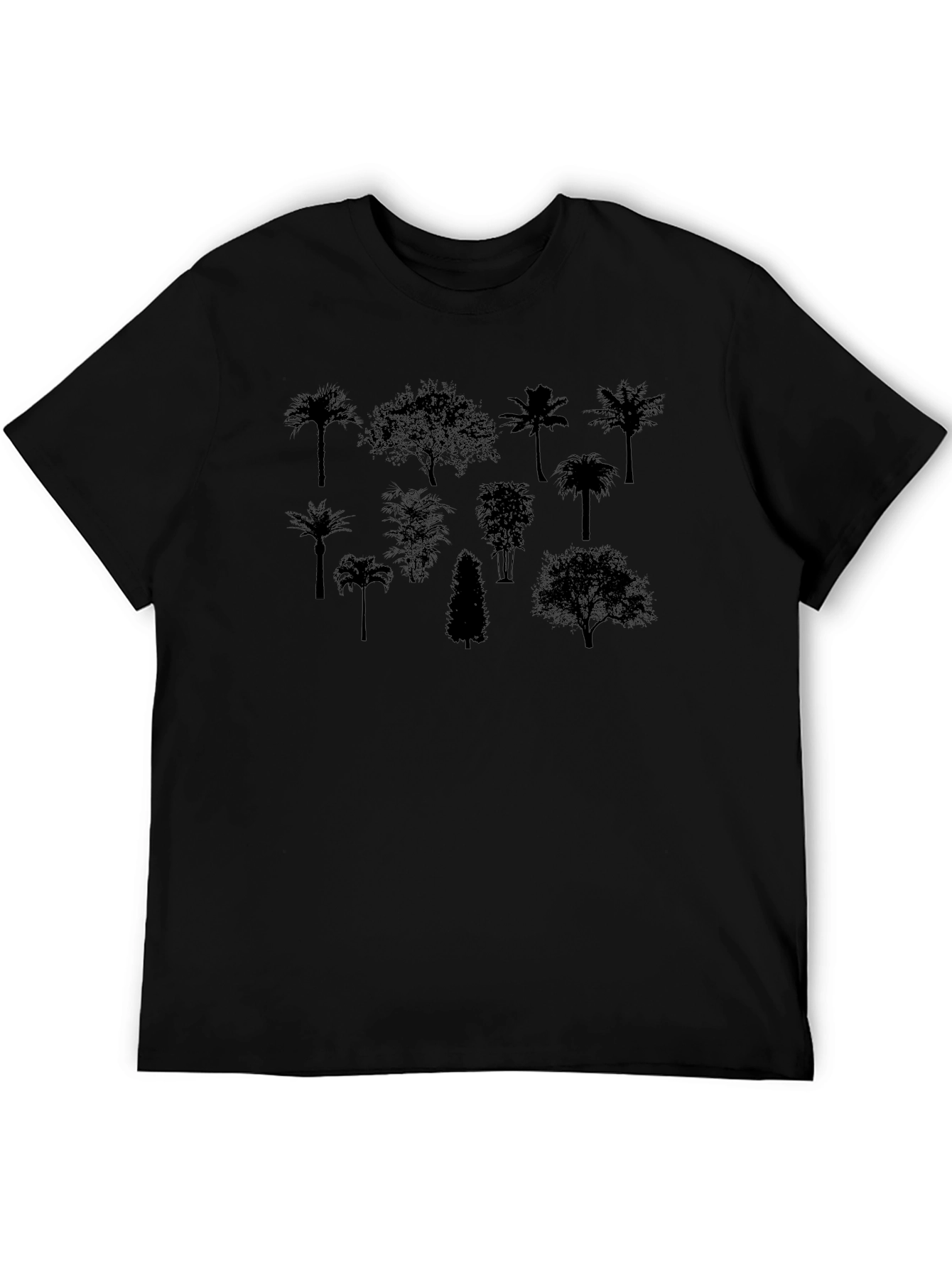 Silhouette Trees Black Graphic Tee