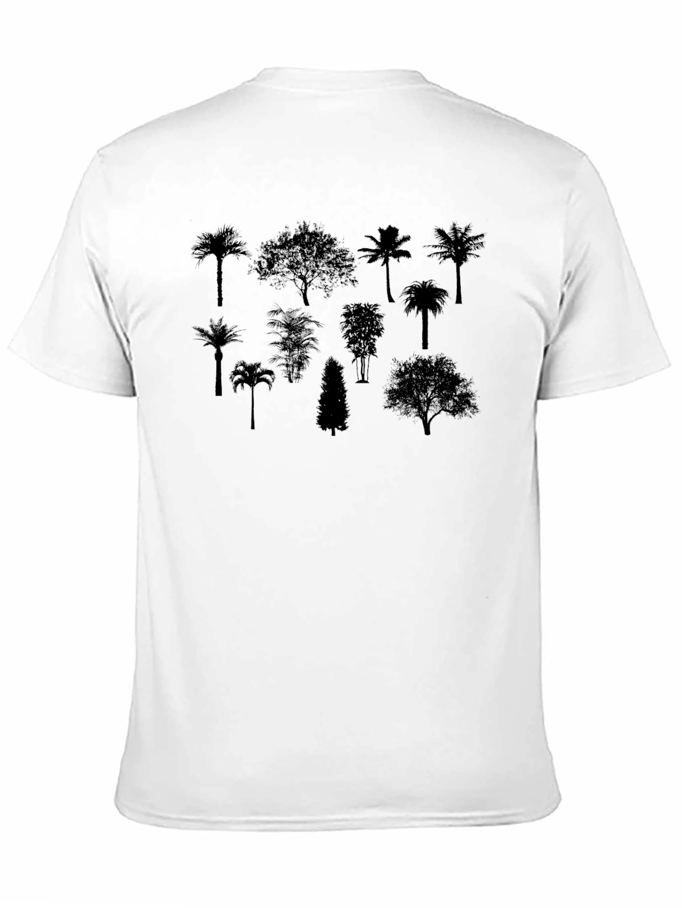 Silhouette Trees Black Graphic Tee