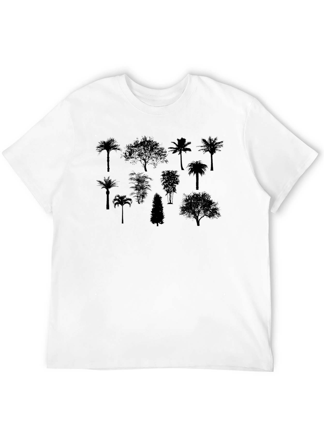 Silhouette Trees Black Graphic Tee
