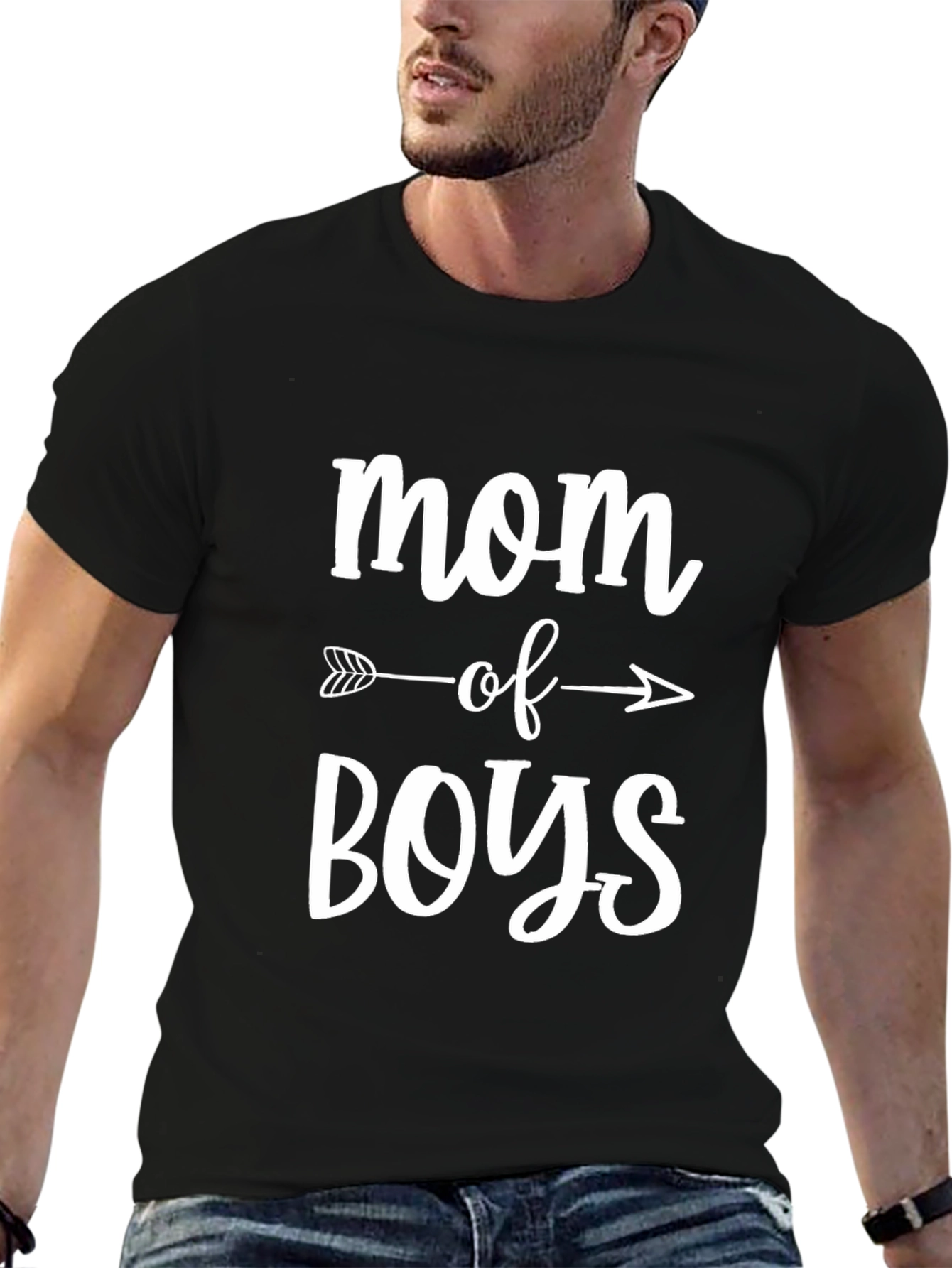 Mom of Boys T-Shirt - Cute Arrow Design