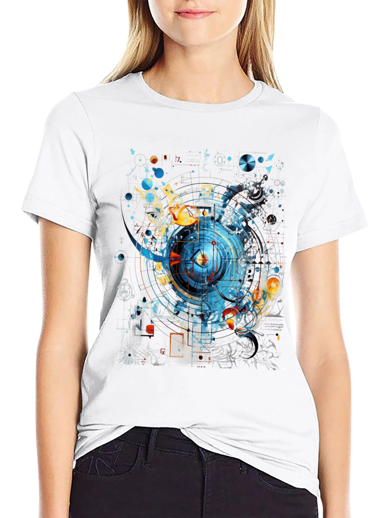Abstract Tech Graphic Tee