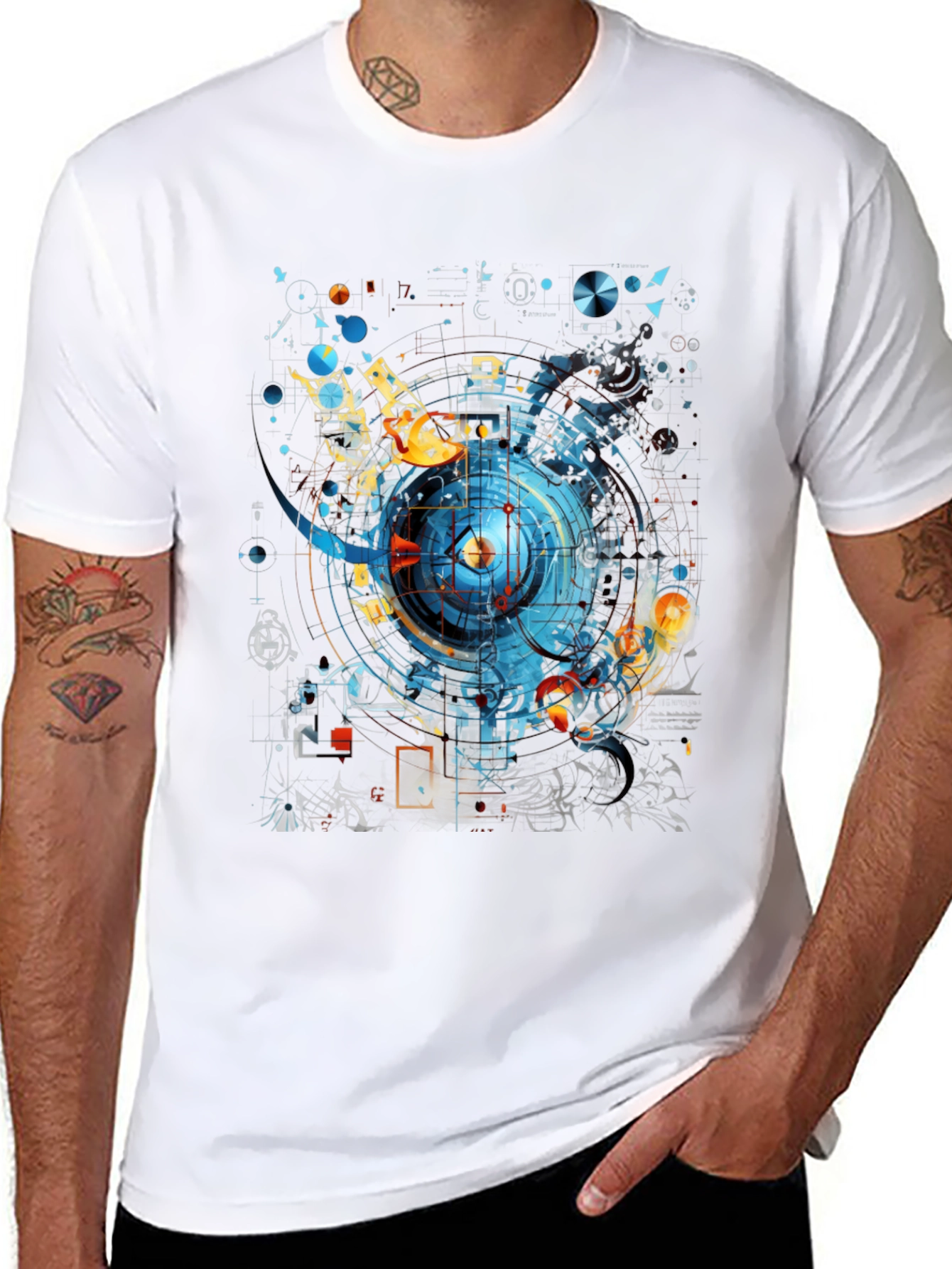 Abstract Tech Graphic Tee