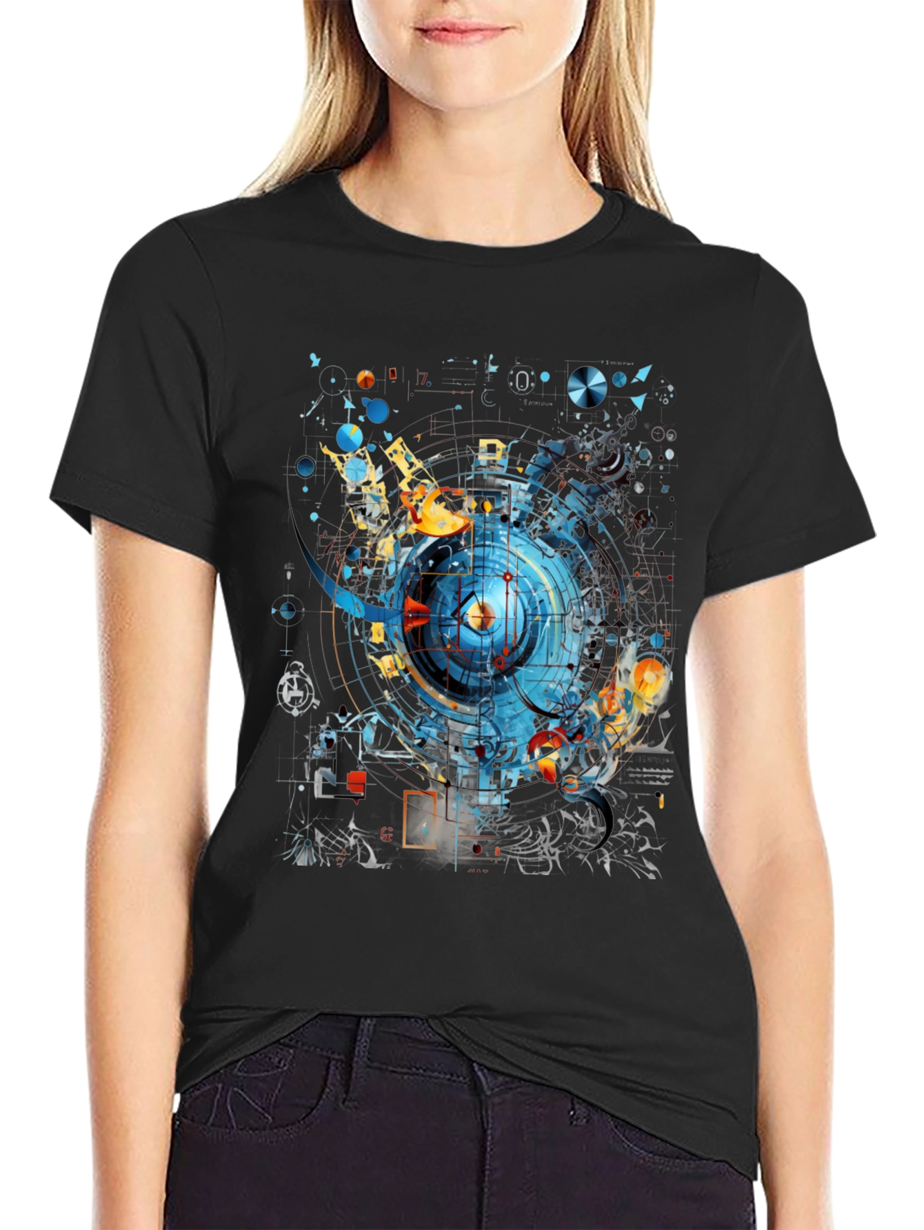 Abstract Tech Graphic Tee