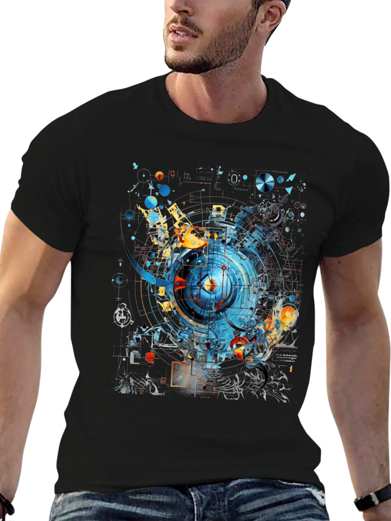 Abstract Tech Graphic Tee