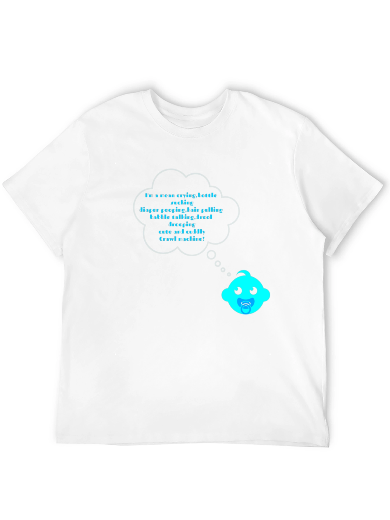 Funny Baby Crawl Machine Black T-Shirt