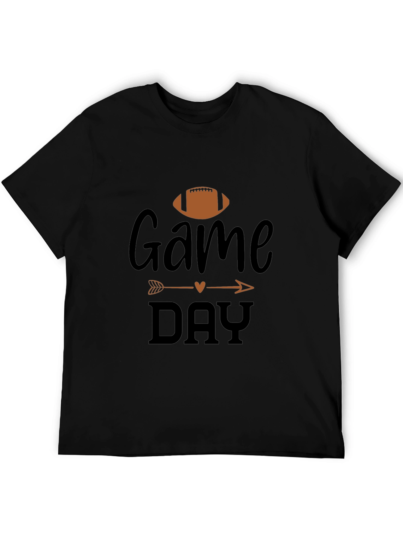 Game Day Football Graphic Tee - Black