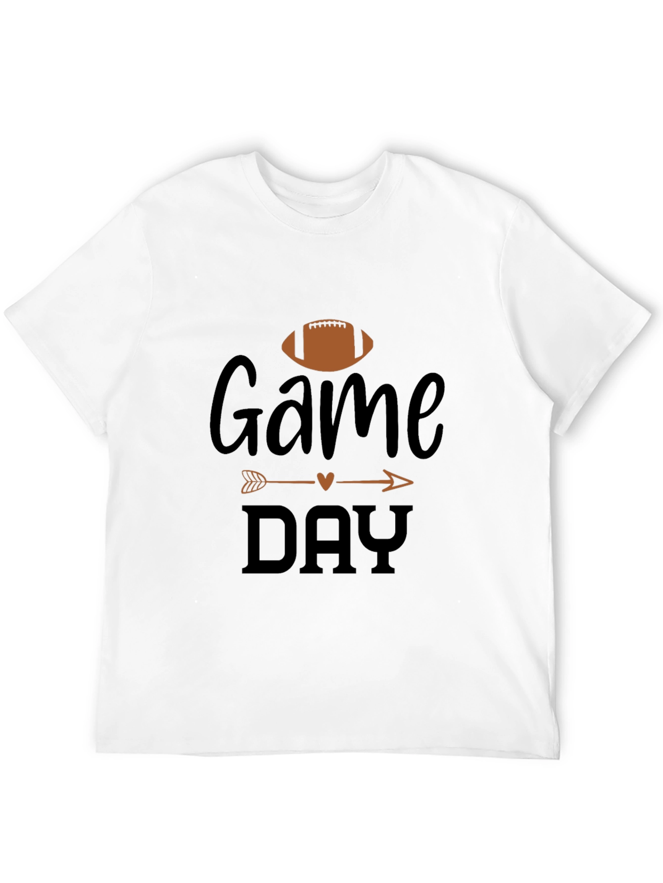 Game Day Football Graphic Tee - Black