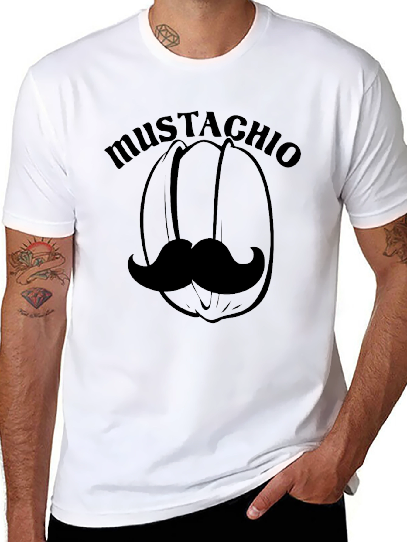 Mustachio T-Shirt - Funny Graphic Tee