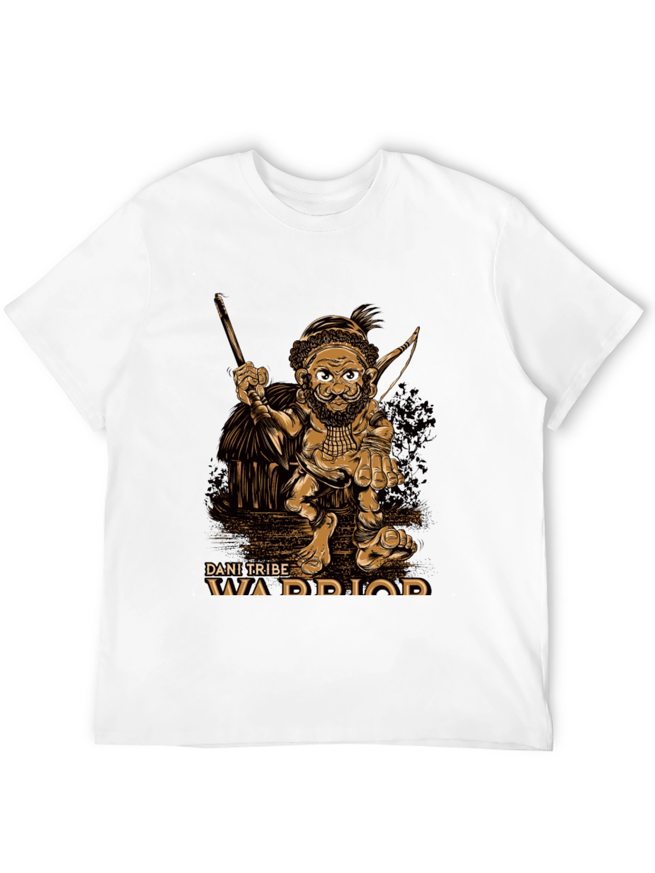 Dani Tribe Warrior Graphic T-Shirt - Black