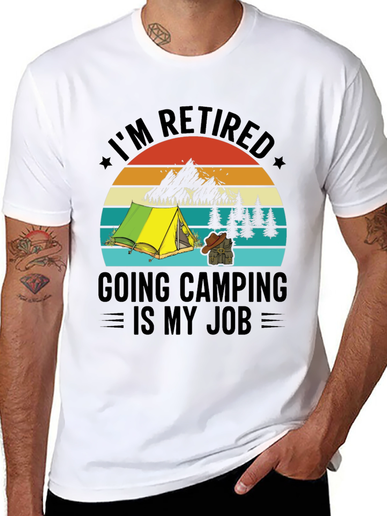 Retired Camping T-Shirt