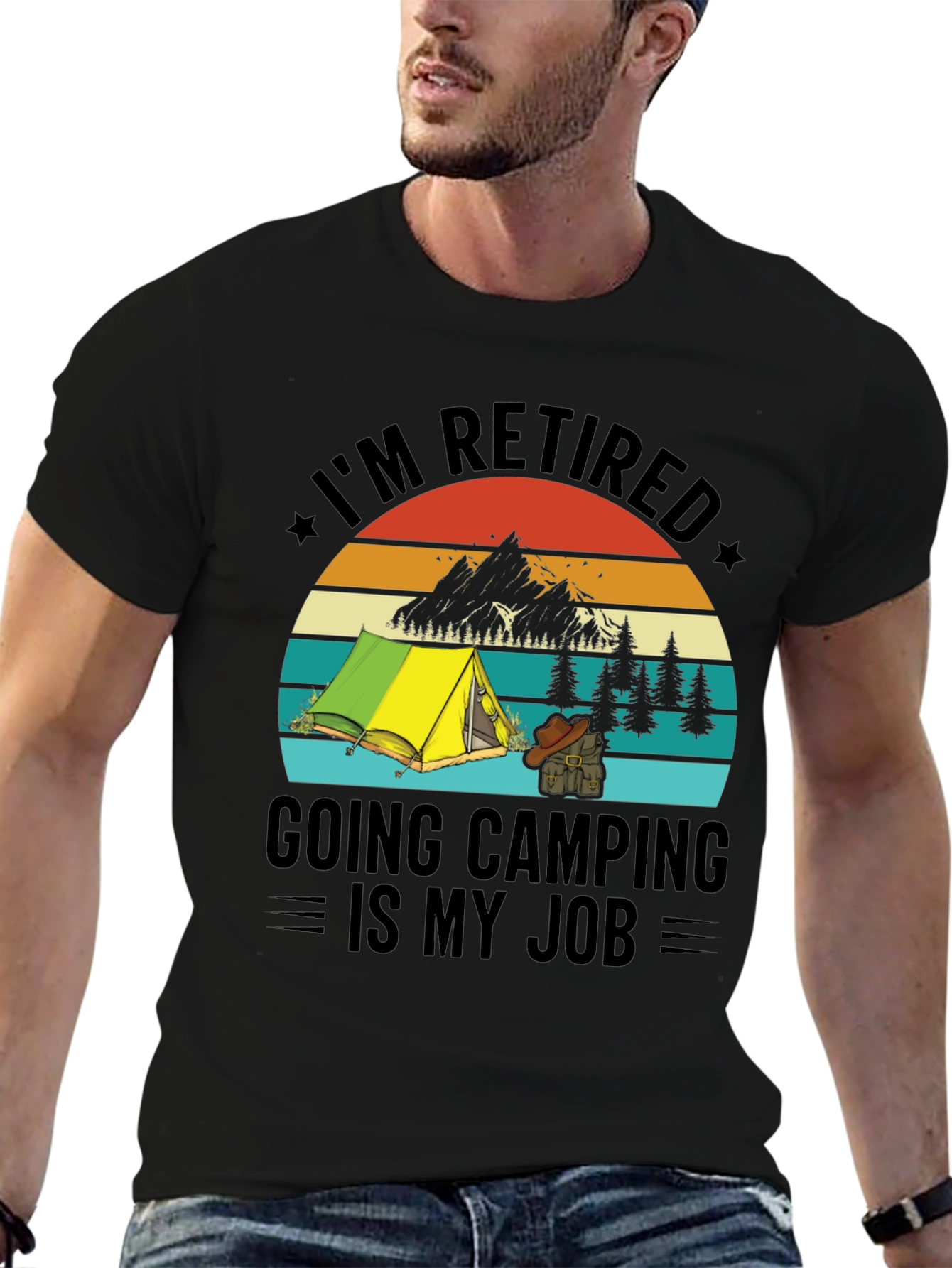 Retired Camping T-Shirt