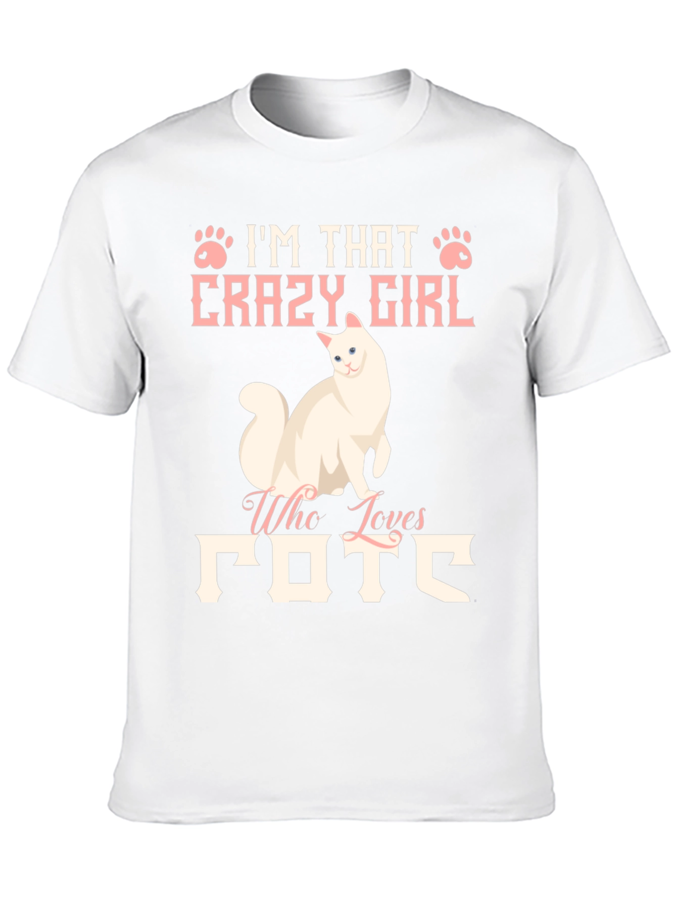 Crazy Cat Lady Graphic Tee Shirt