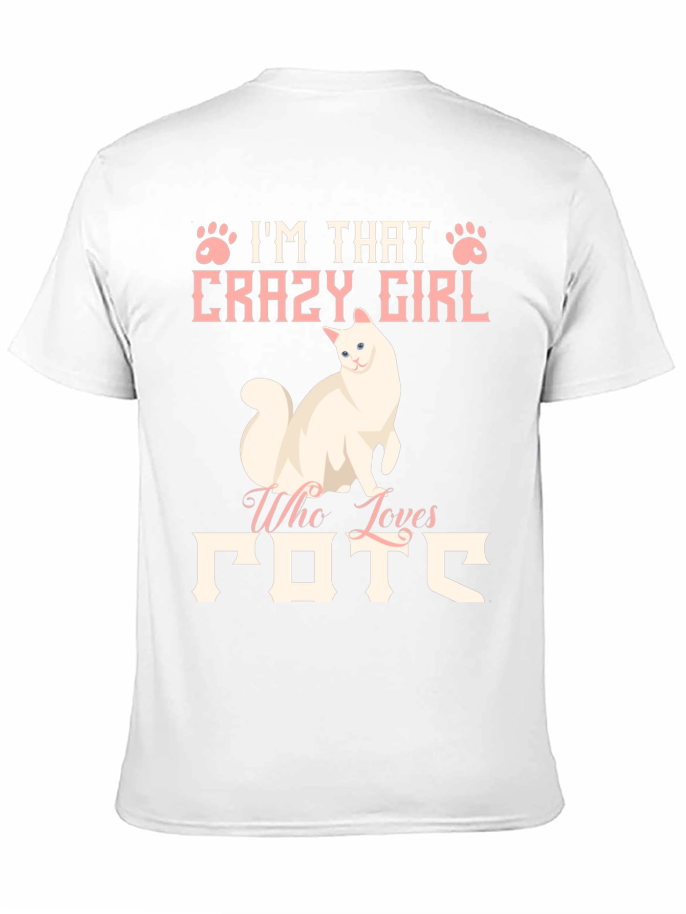 Crazy Cat Lady Graphic Tee Shirt