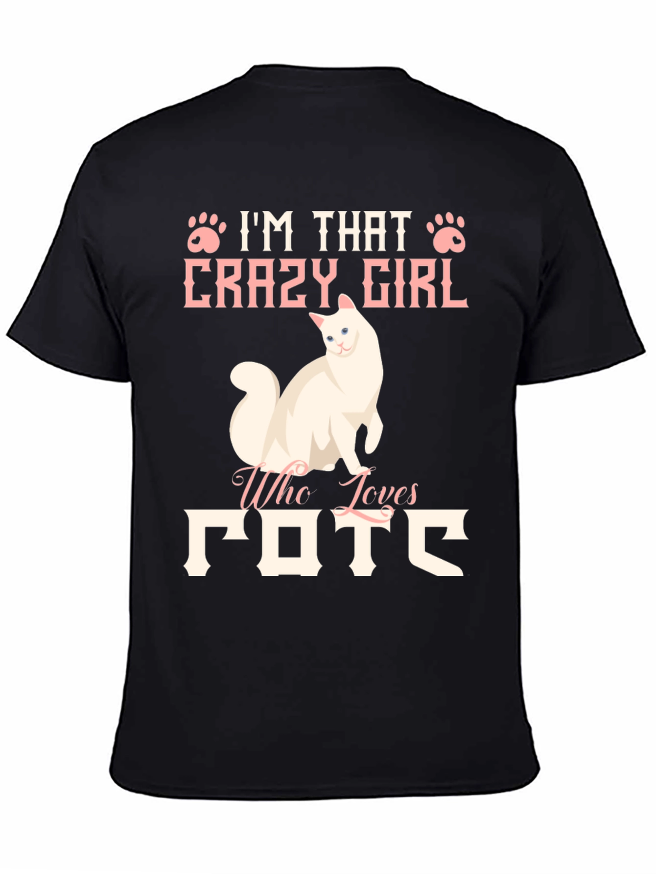 Crazy Cat Lady Graphic Tee Shirt