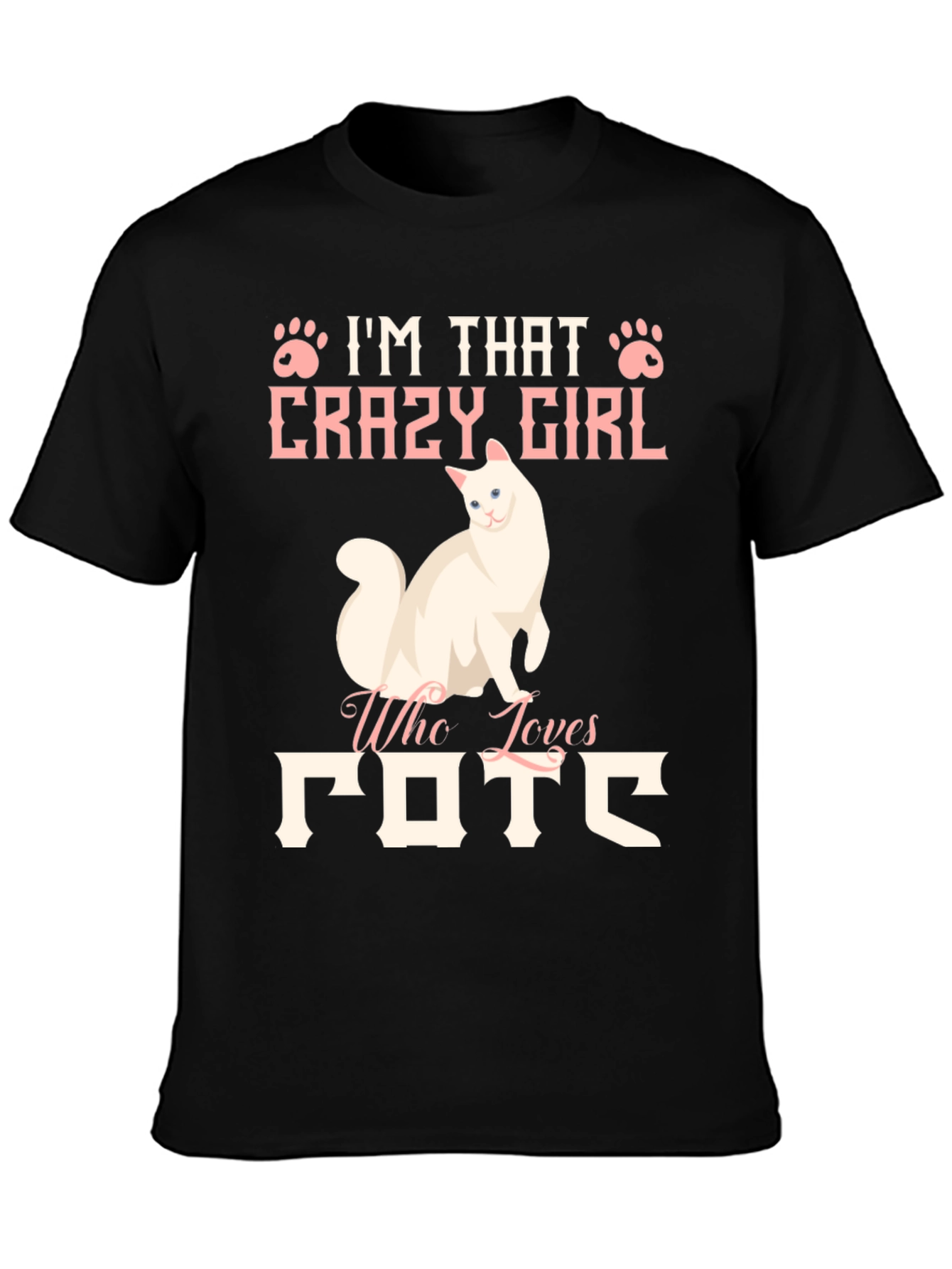 Crazy Cat Lady Graphic Tee Shirt