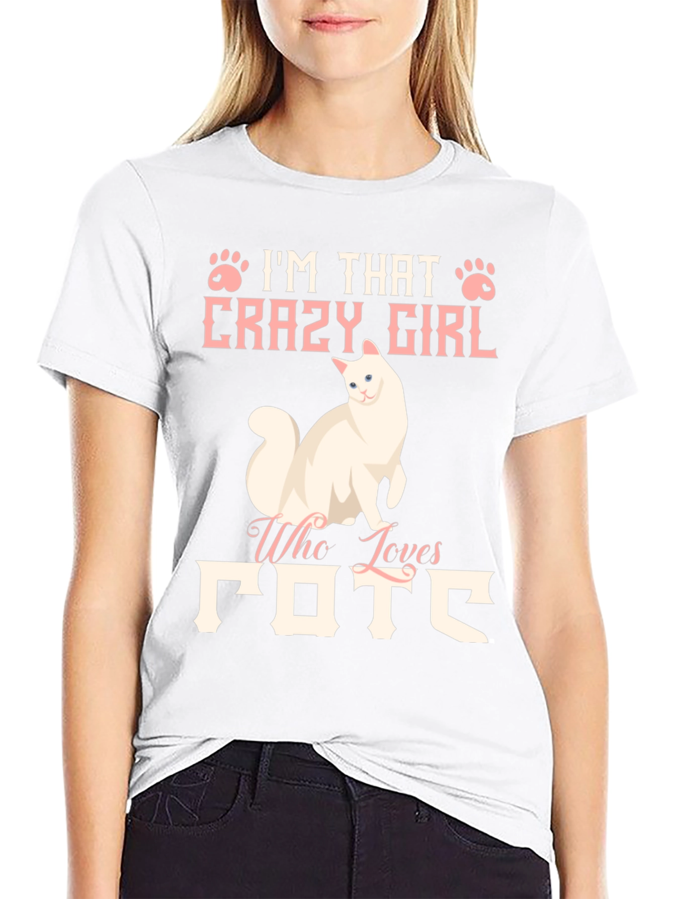 Crazy Cat Lady Graphic Tee Shirt