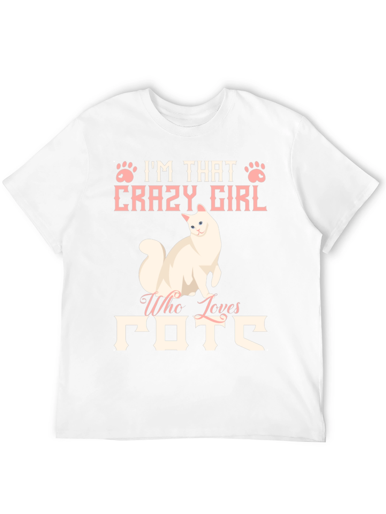 Crazy Cat Lady Graphic Tee Shirt