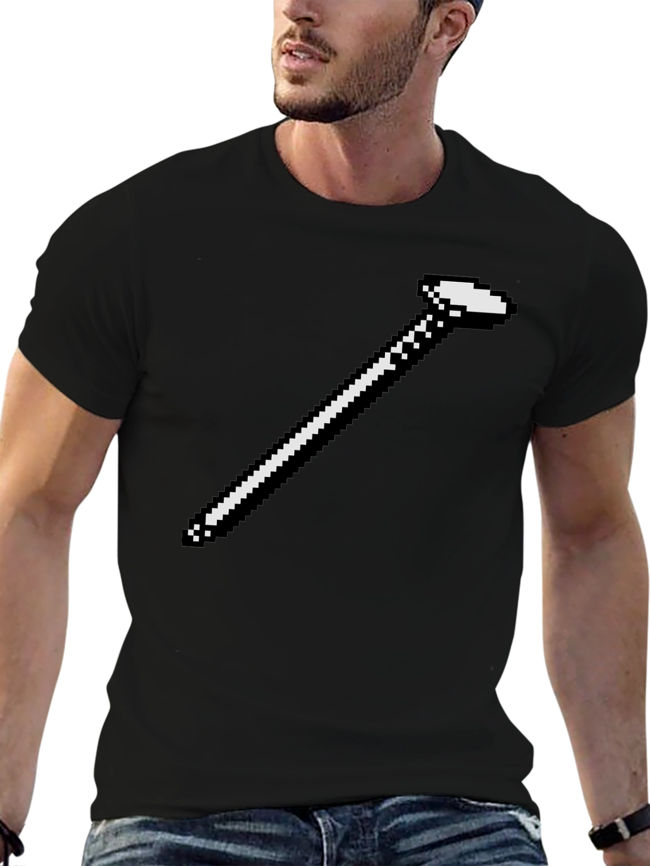 Retro Pixel Golf Club T-Shirt - Gamer Style Tee