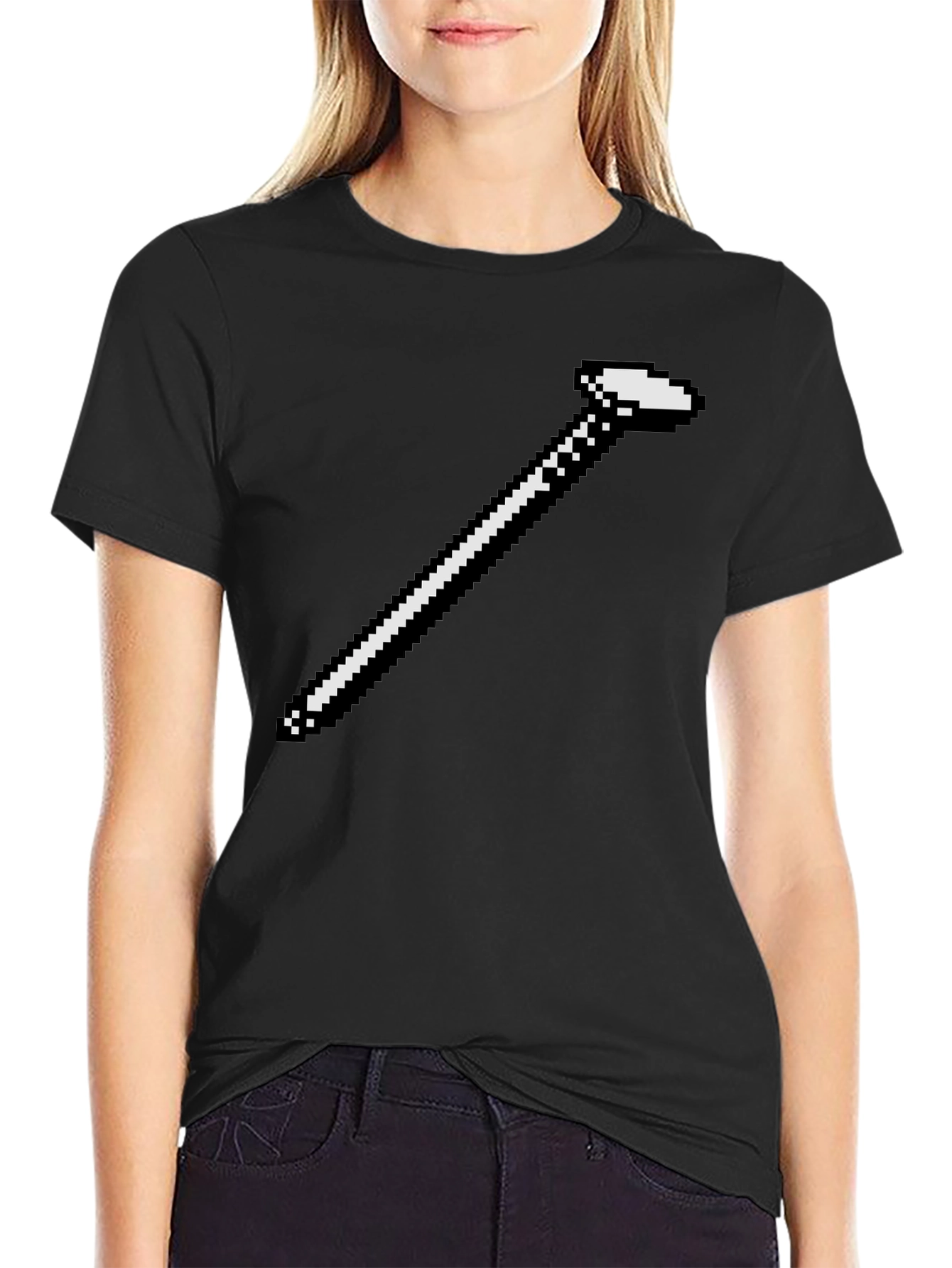 Retro Pixel Golf Club T-Shirt - Gamer Style Tee