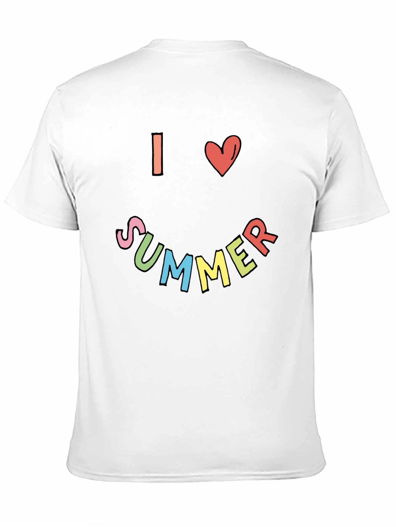 I Love Summer T-Shirt Black
