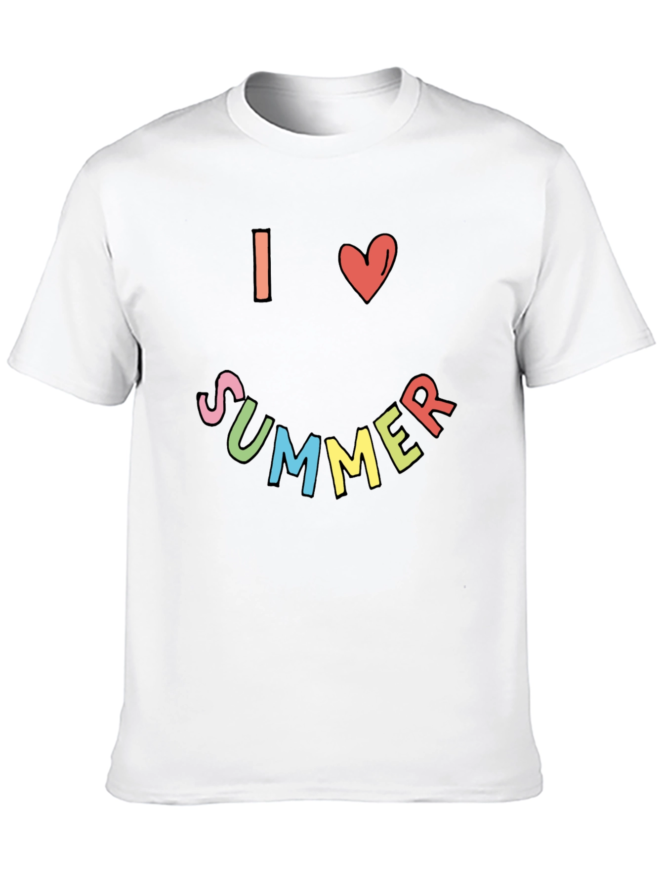 I Love Summer T-Shirt Black