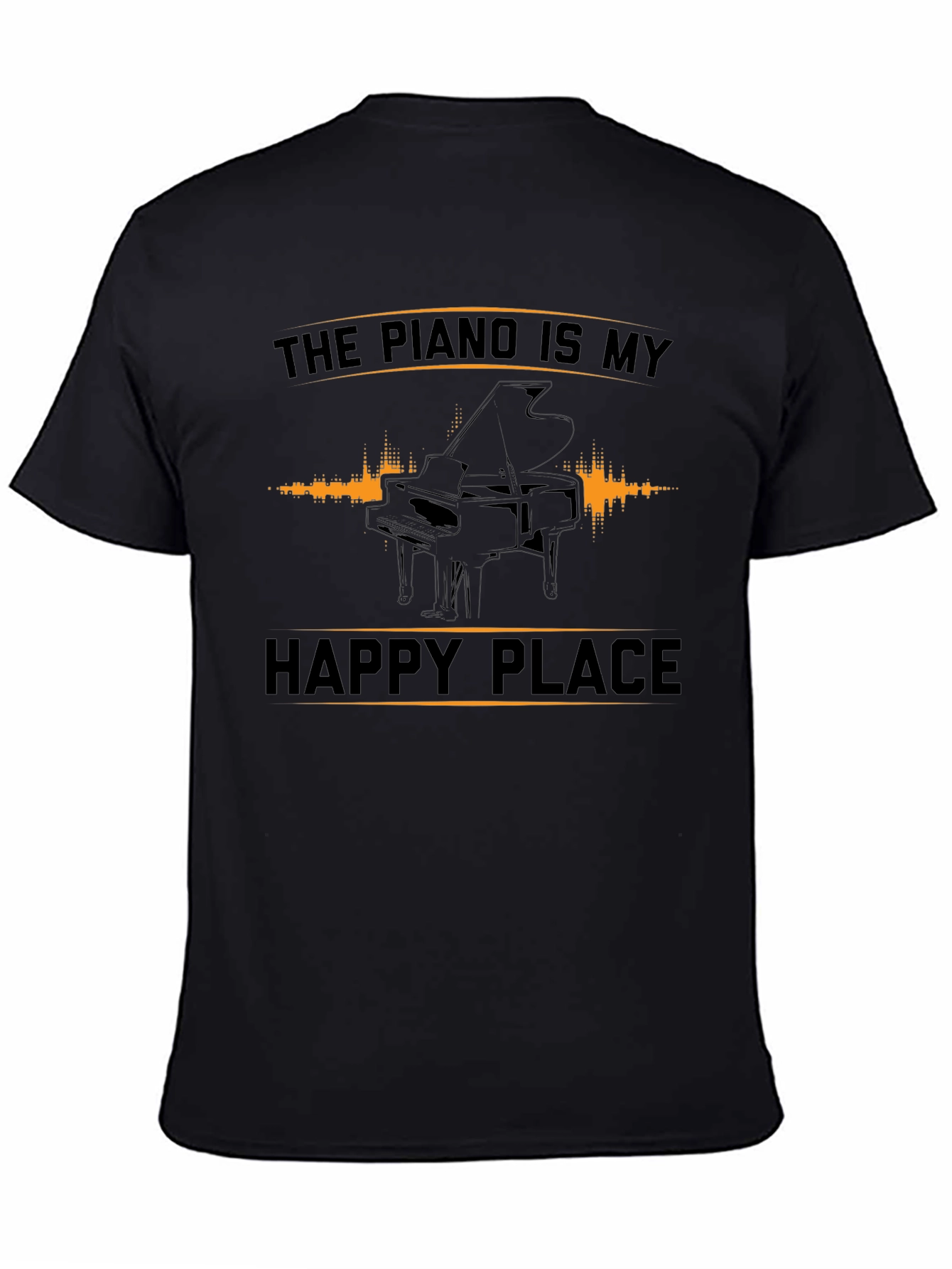 Piano Is My Happy Place Graphic Tee