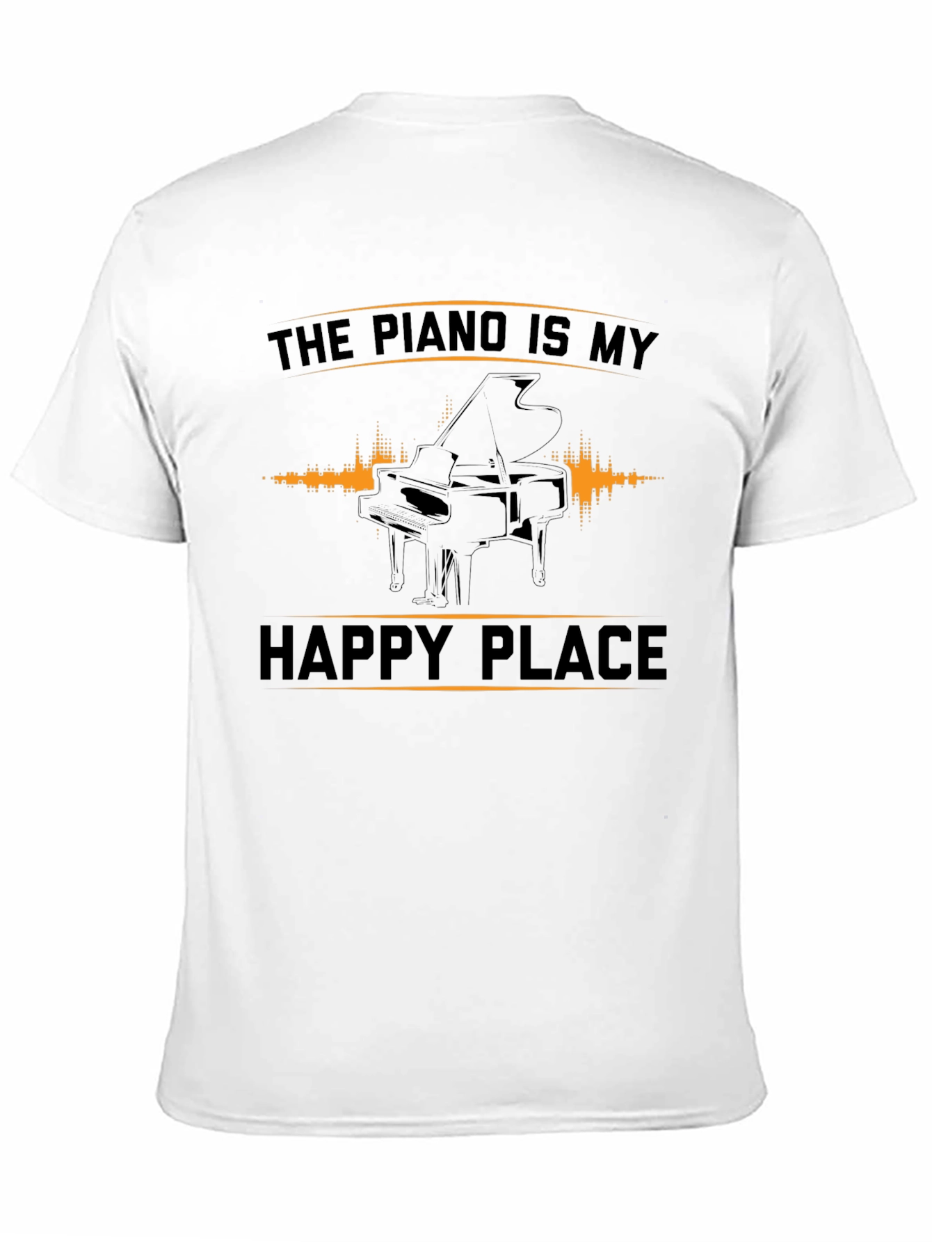 Piano Is My Happy Place Graphic Tee
