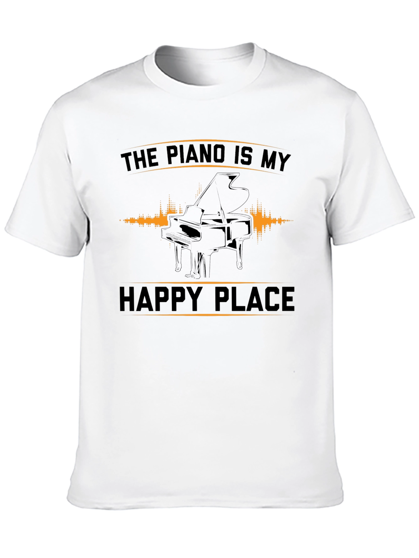 Piano Is My Happy Place Graphic Tee