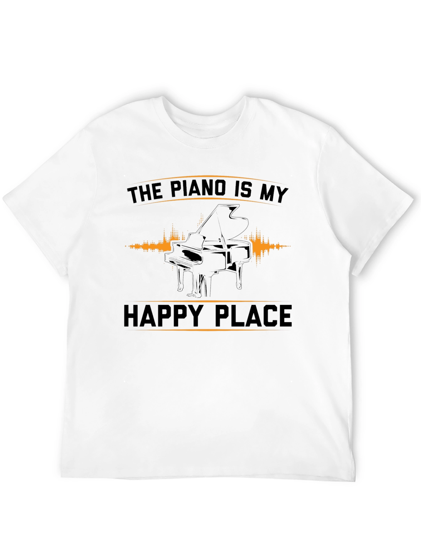 Piano Is My Happy Place Graphic Tee
