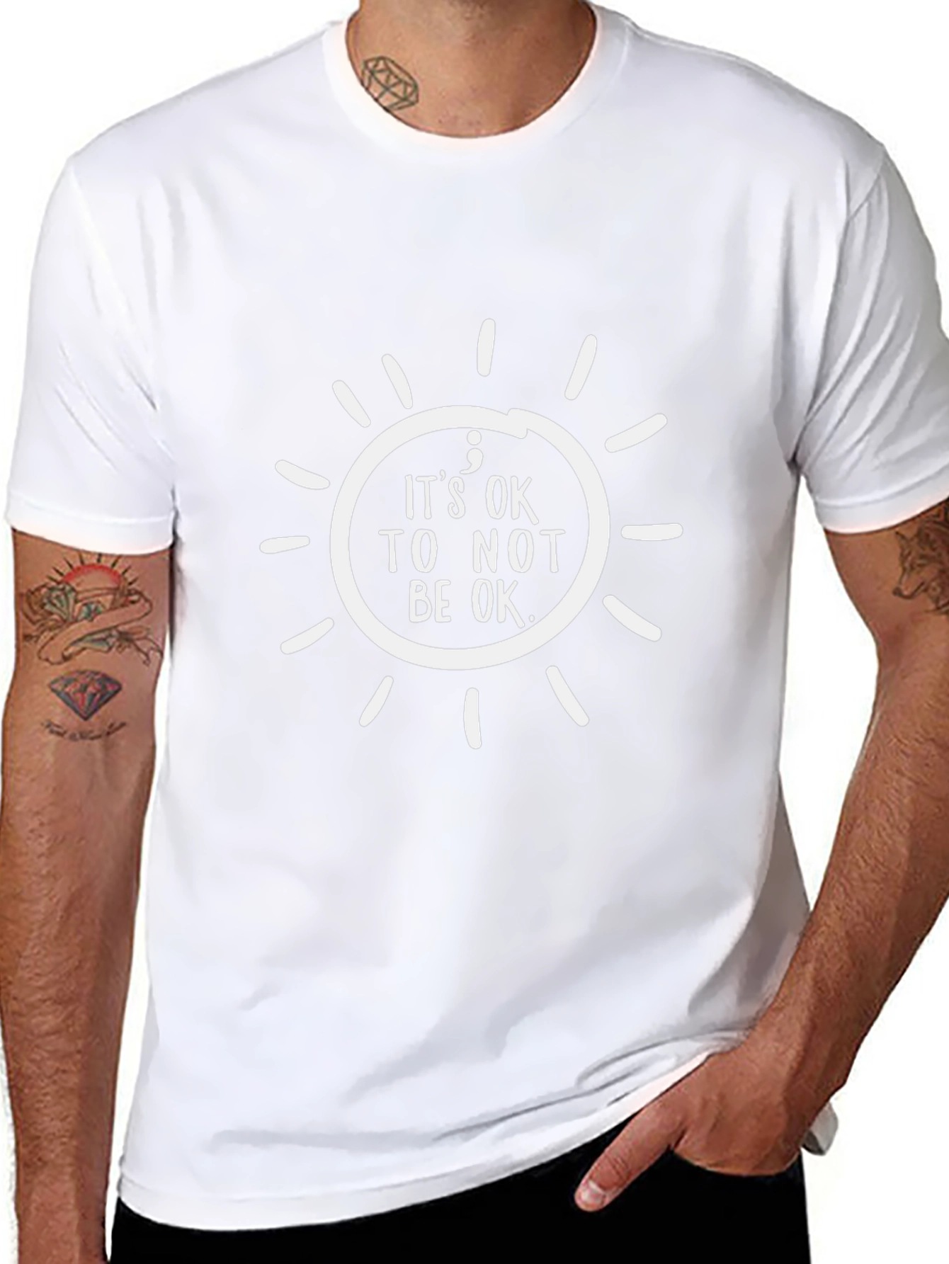 Its OK to Not Be OK Black T-Shirt