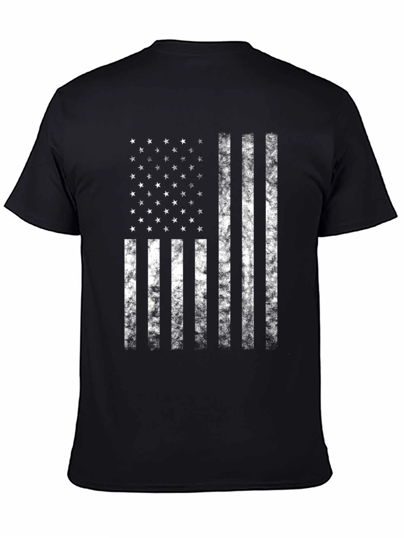 American Flag Distressed Graphic T-Shirt