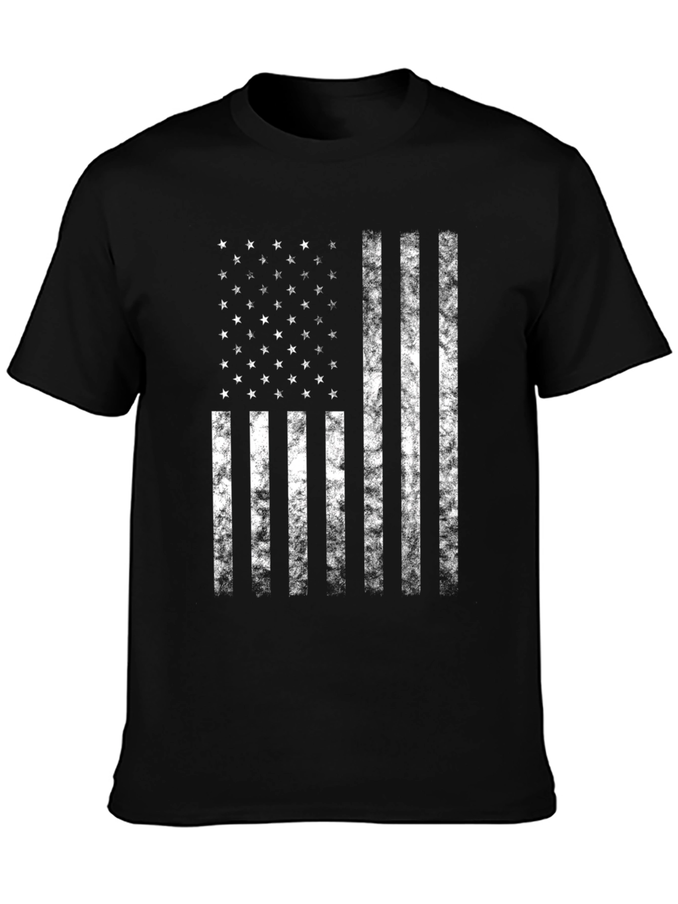 American Flag Distressed Graphic T-Shirt