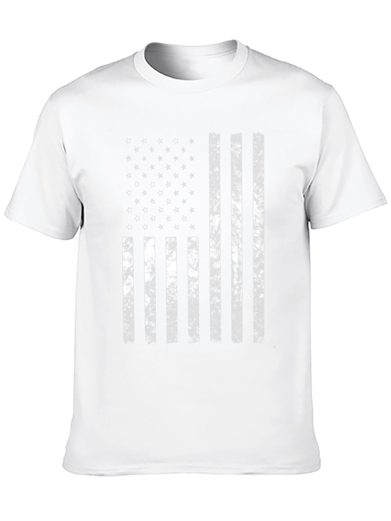 American Flag Distressed Graphic T-Shirt