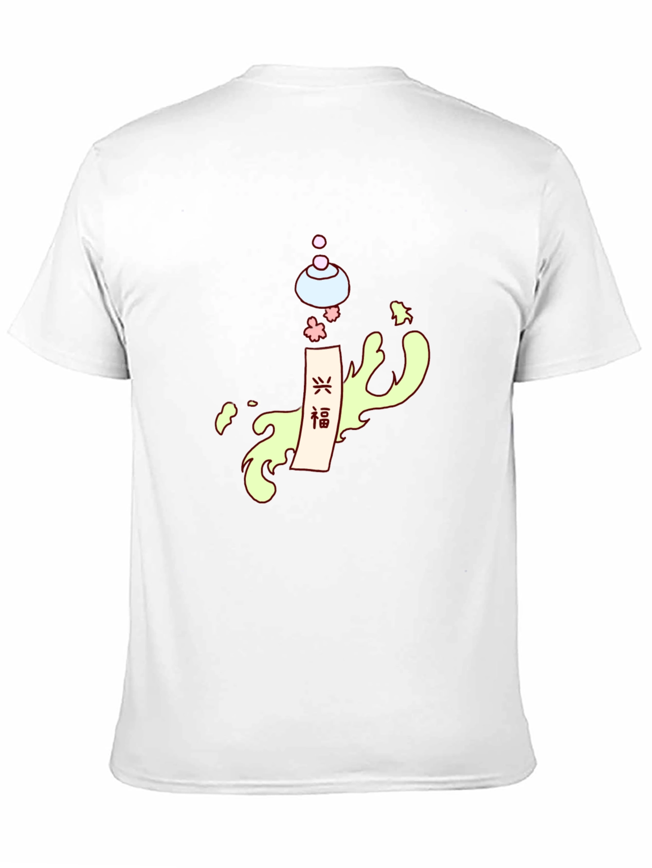 Black T-Shirt with Japanese Design