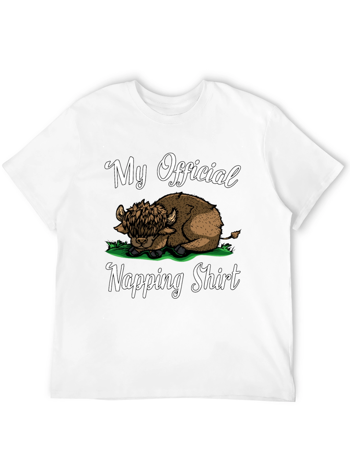 My Official Napping Shirt - Highland Cow Tee