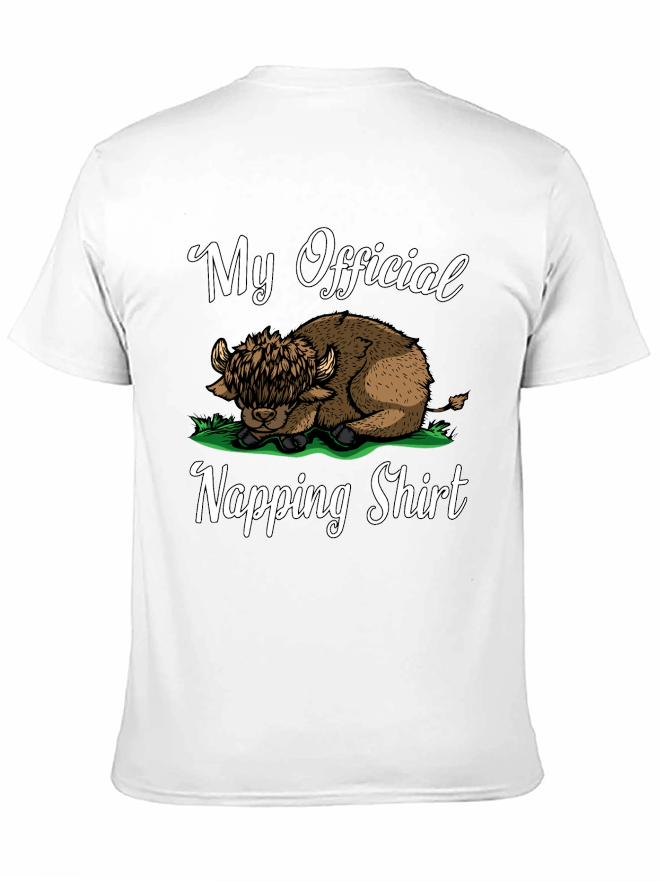 My Official Napping Shirt - Highland Cow Tee