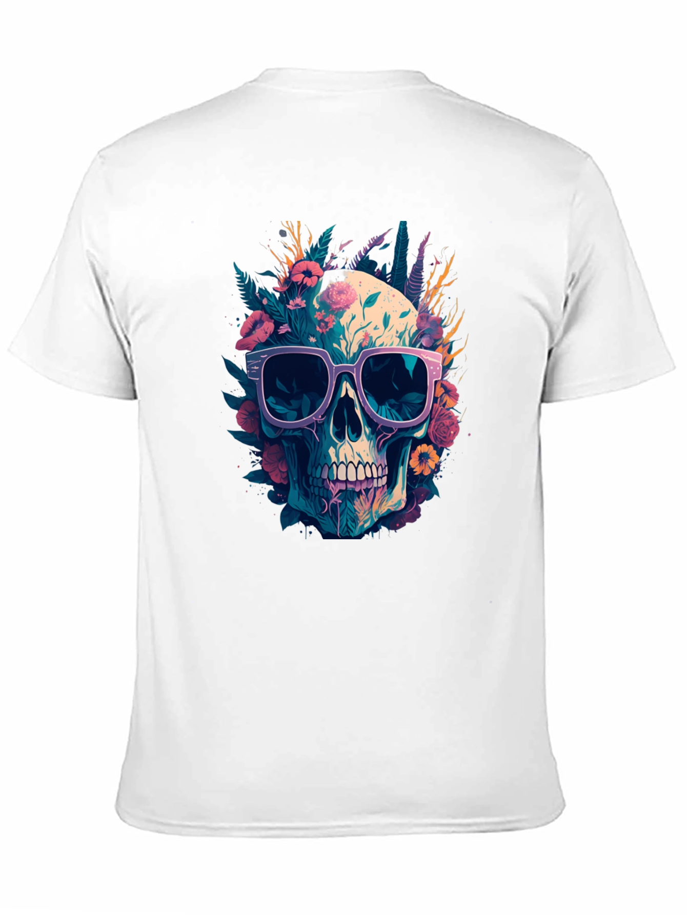 Skull With Sunglasses Graphic Tee