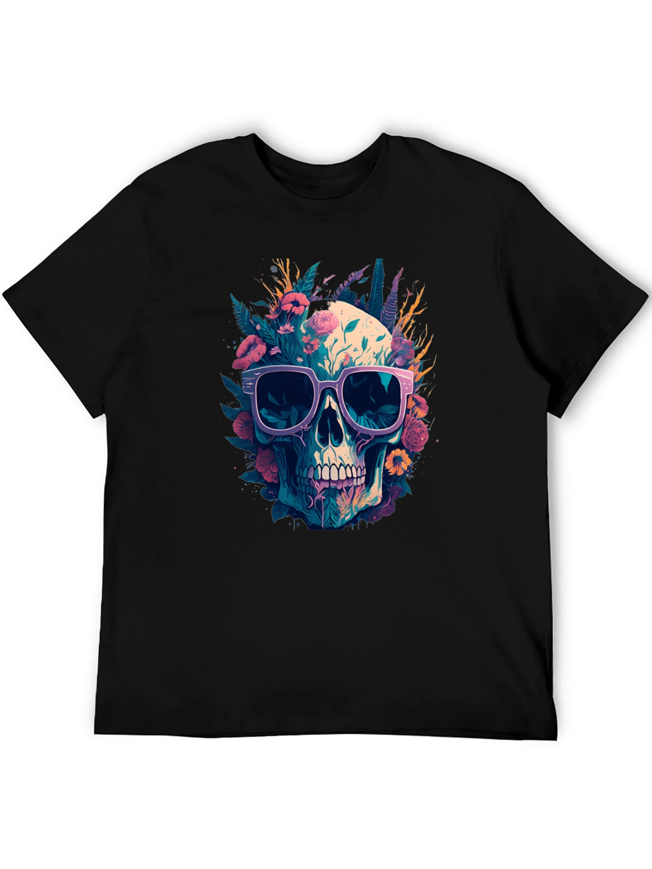 Skull With Sunglasses Graphic Tee