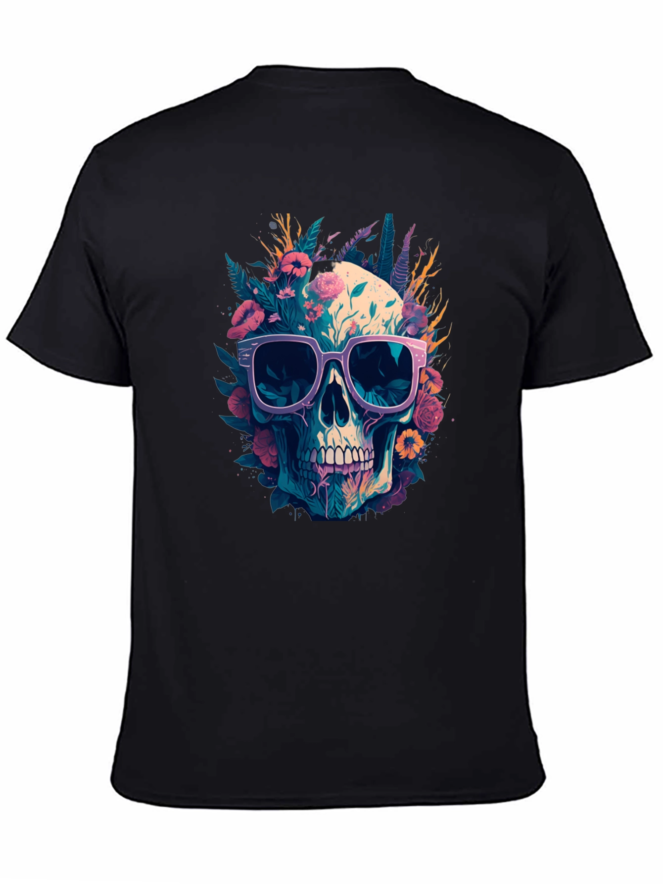 Skull With Sunglasses Graphic Tee