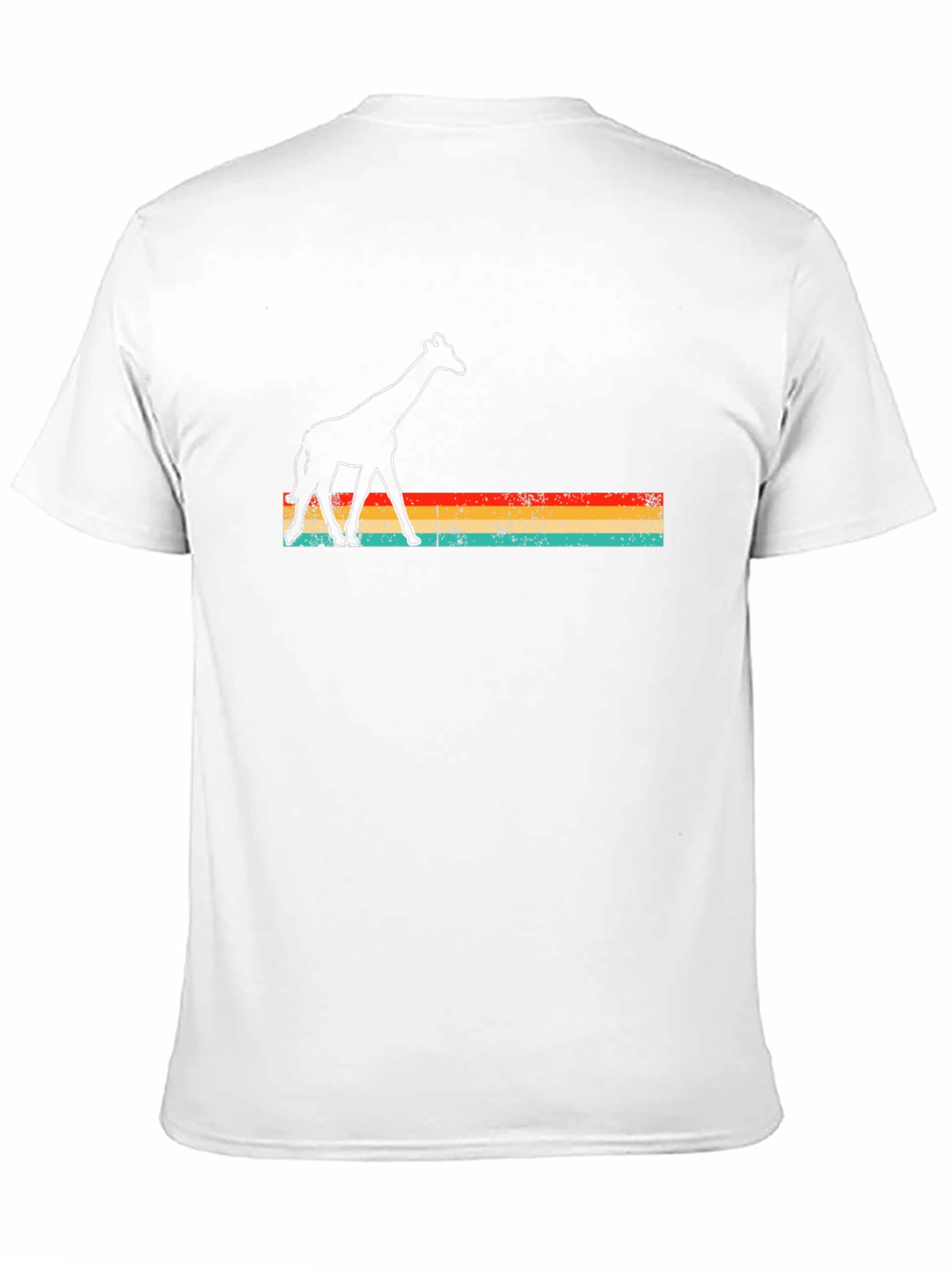 Retro Giraffe Graphic T-Shirt - Unisex Black Tee