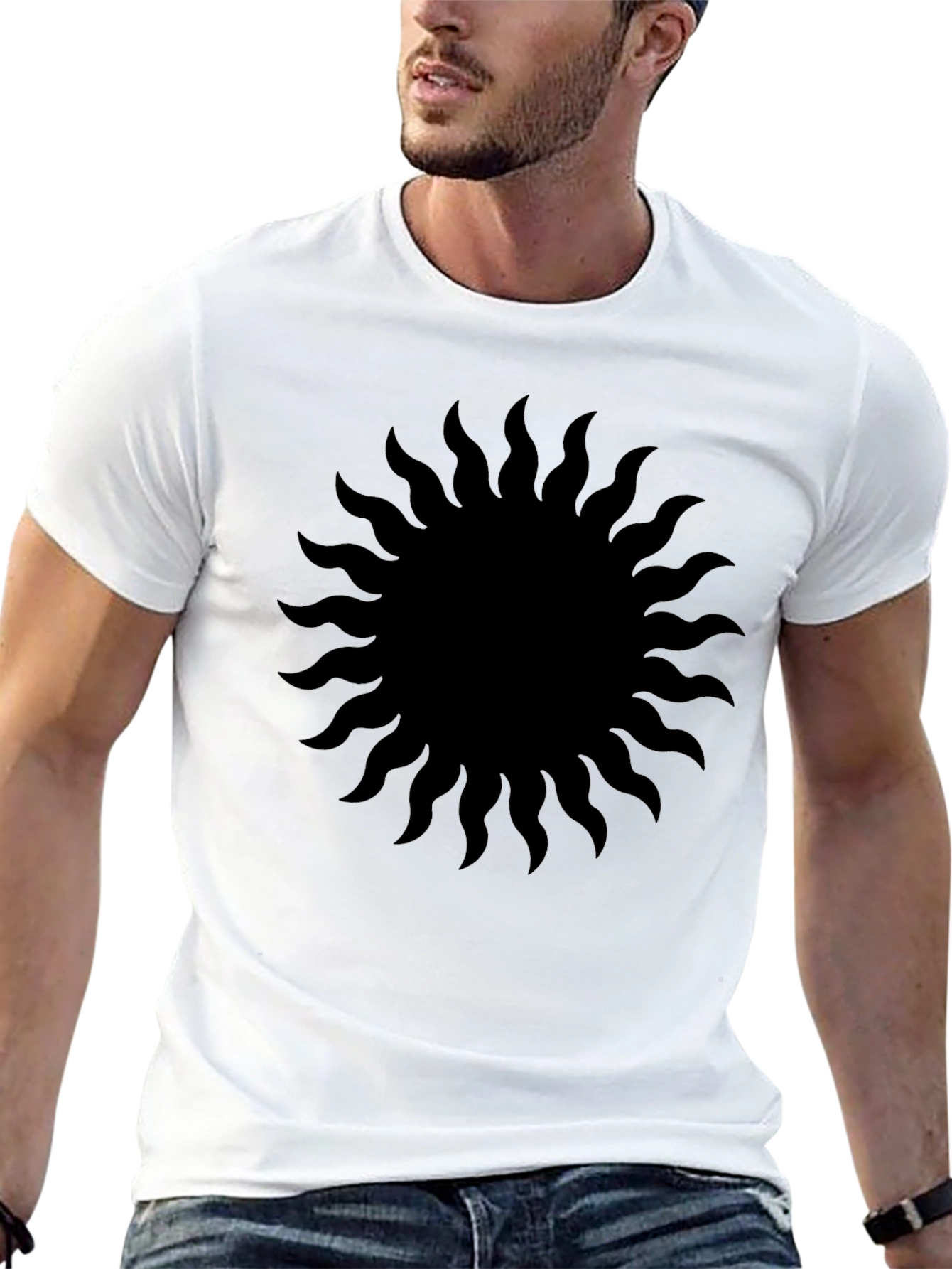 Black Sun Graphic Tee - Modern Menswear
