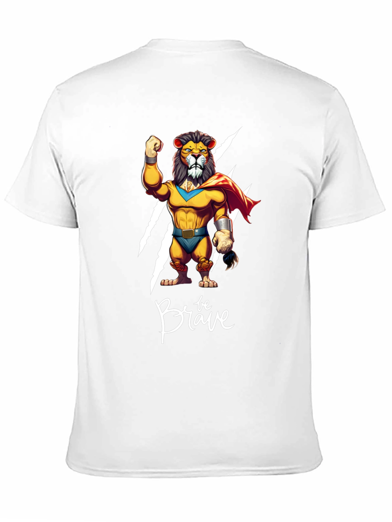 Be Brave Lion Graphic Tee - Black Casual Shirt
