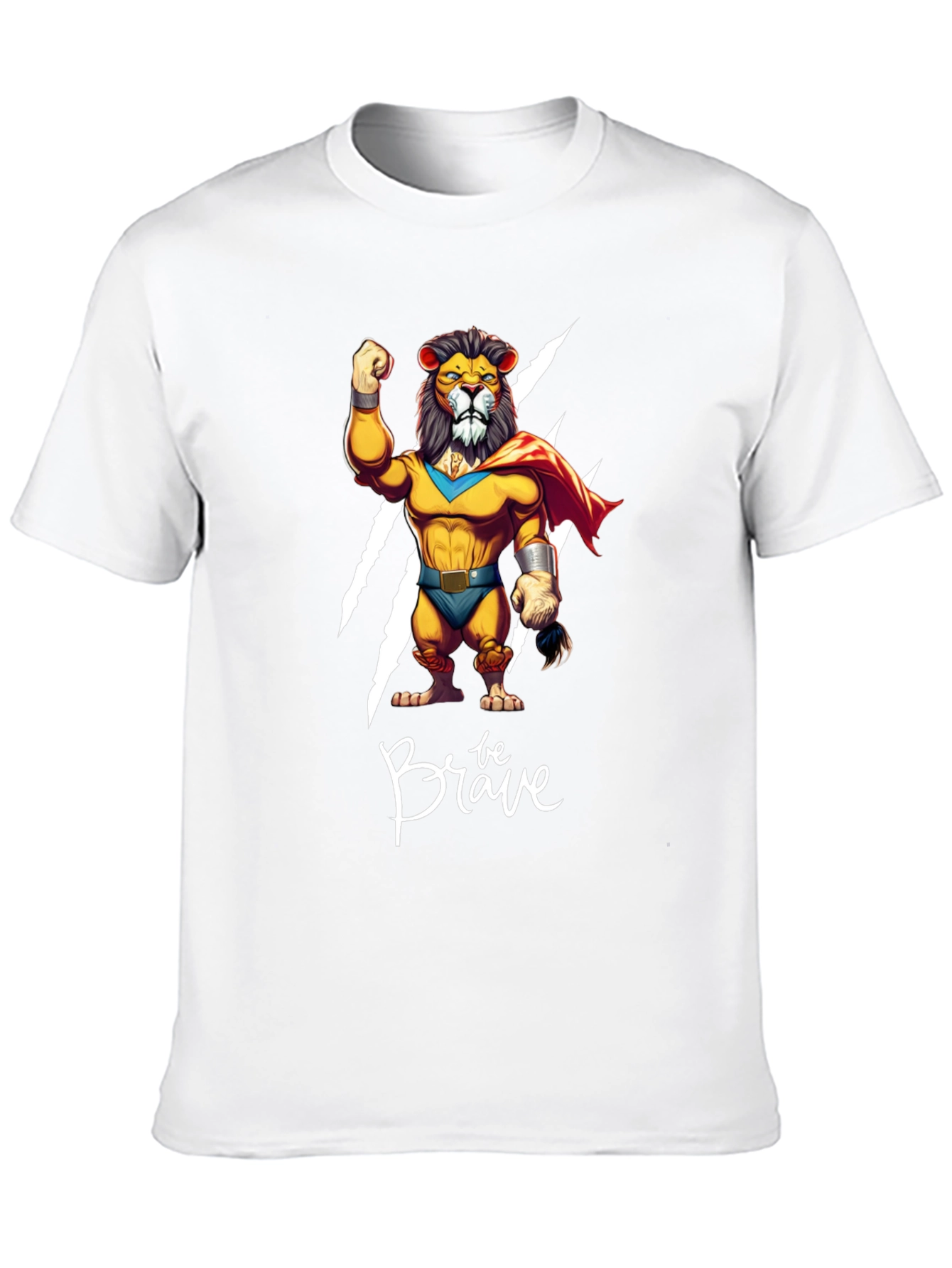 Be Brave Lion Graphic Tee - Black Casual Shirt