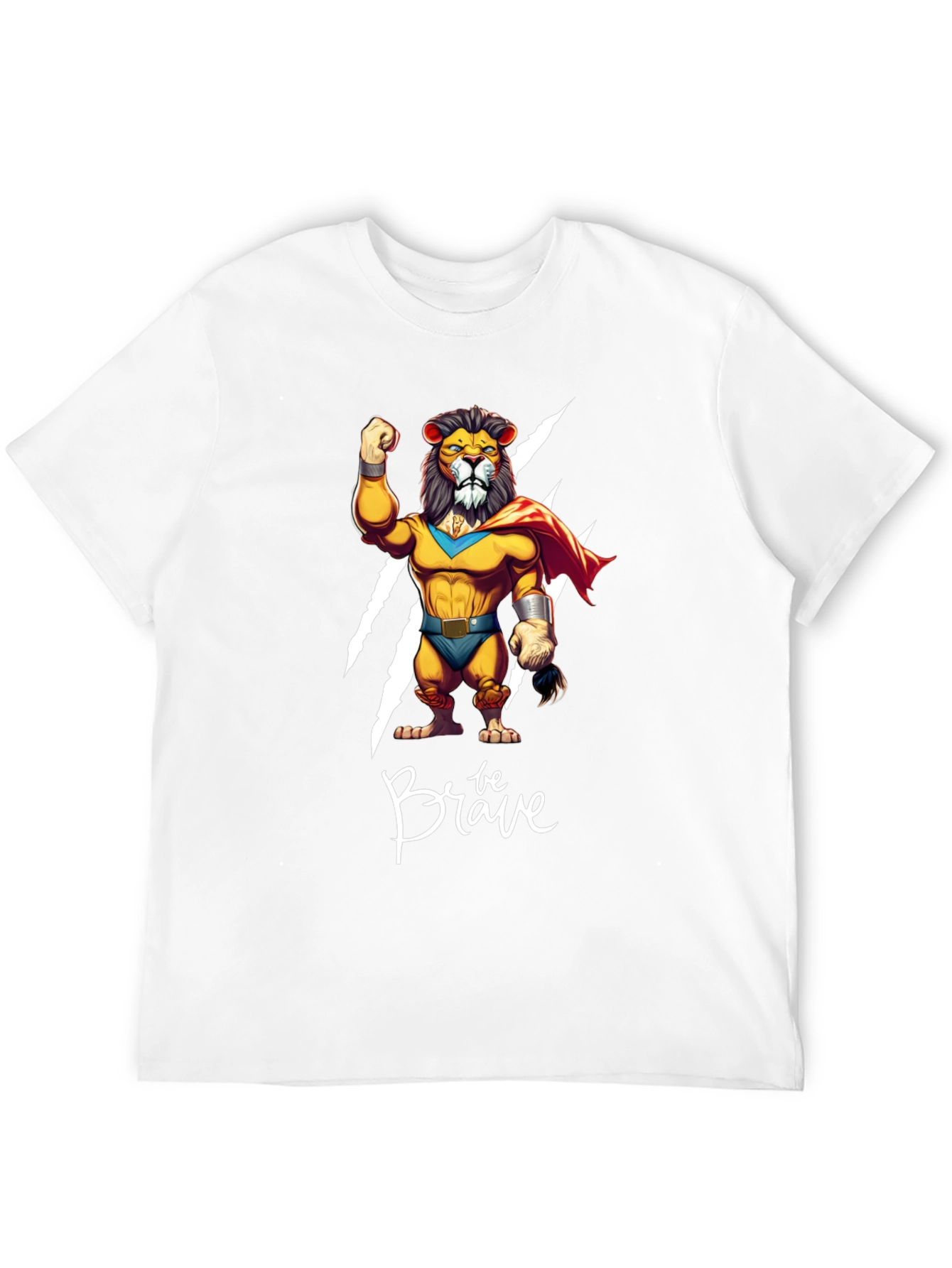 Be Brave Lion Graphic Tee - Black Casual Shirt