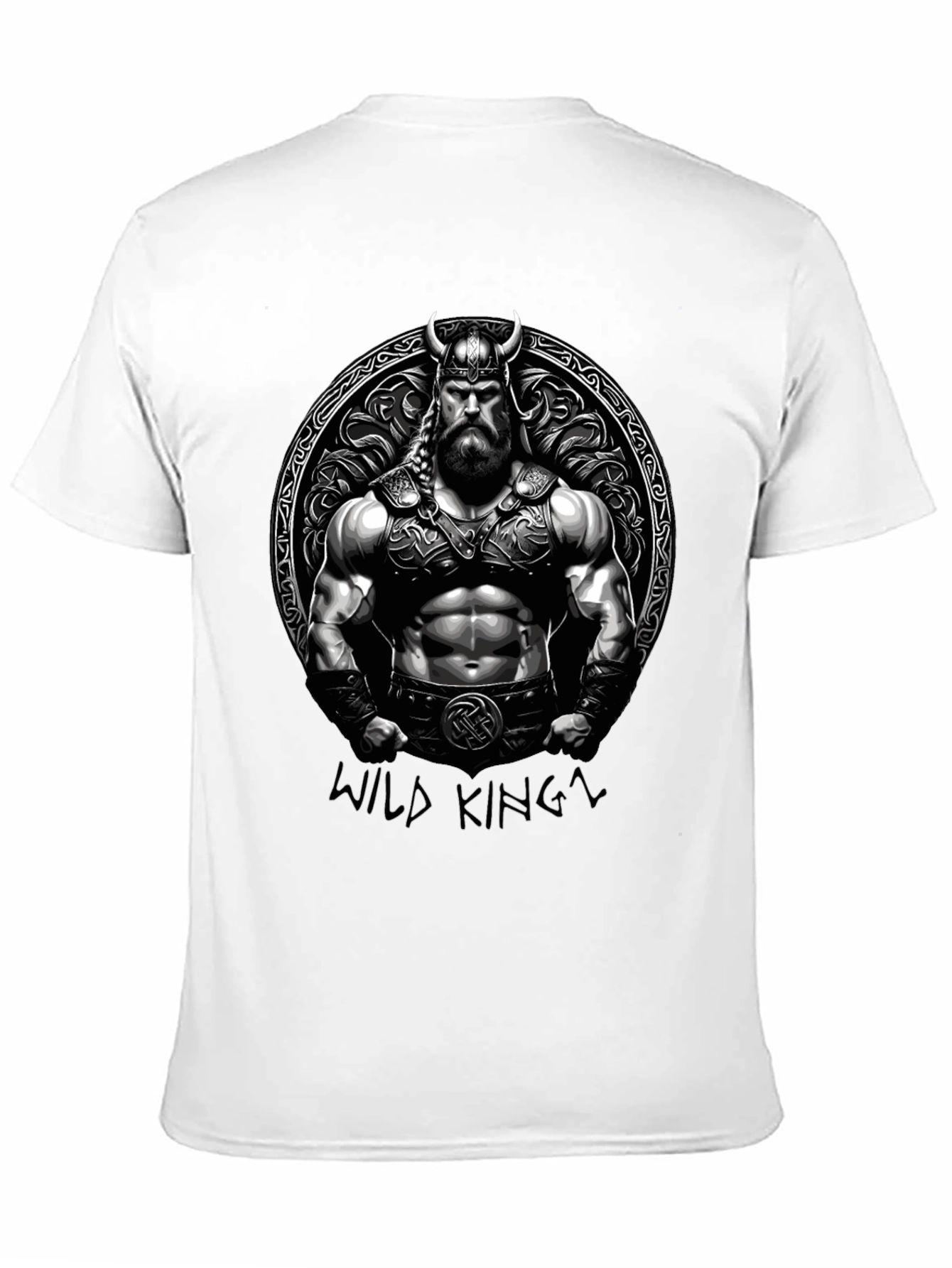 Wild King T-Shirt: Viking Warrior Design