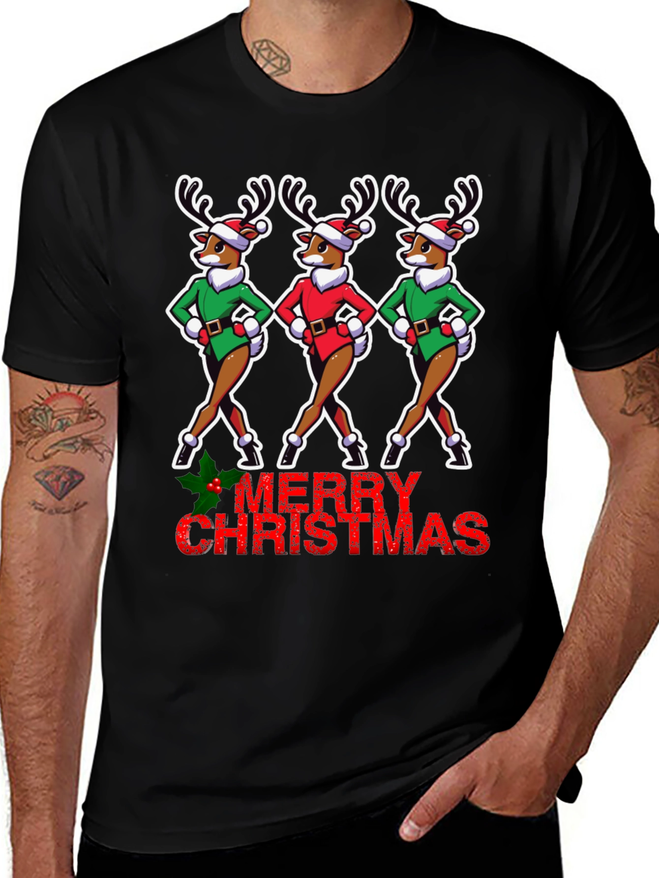 Merry Christmas Reindeer T-Shirt