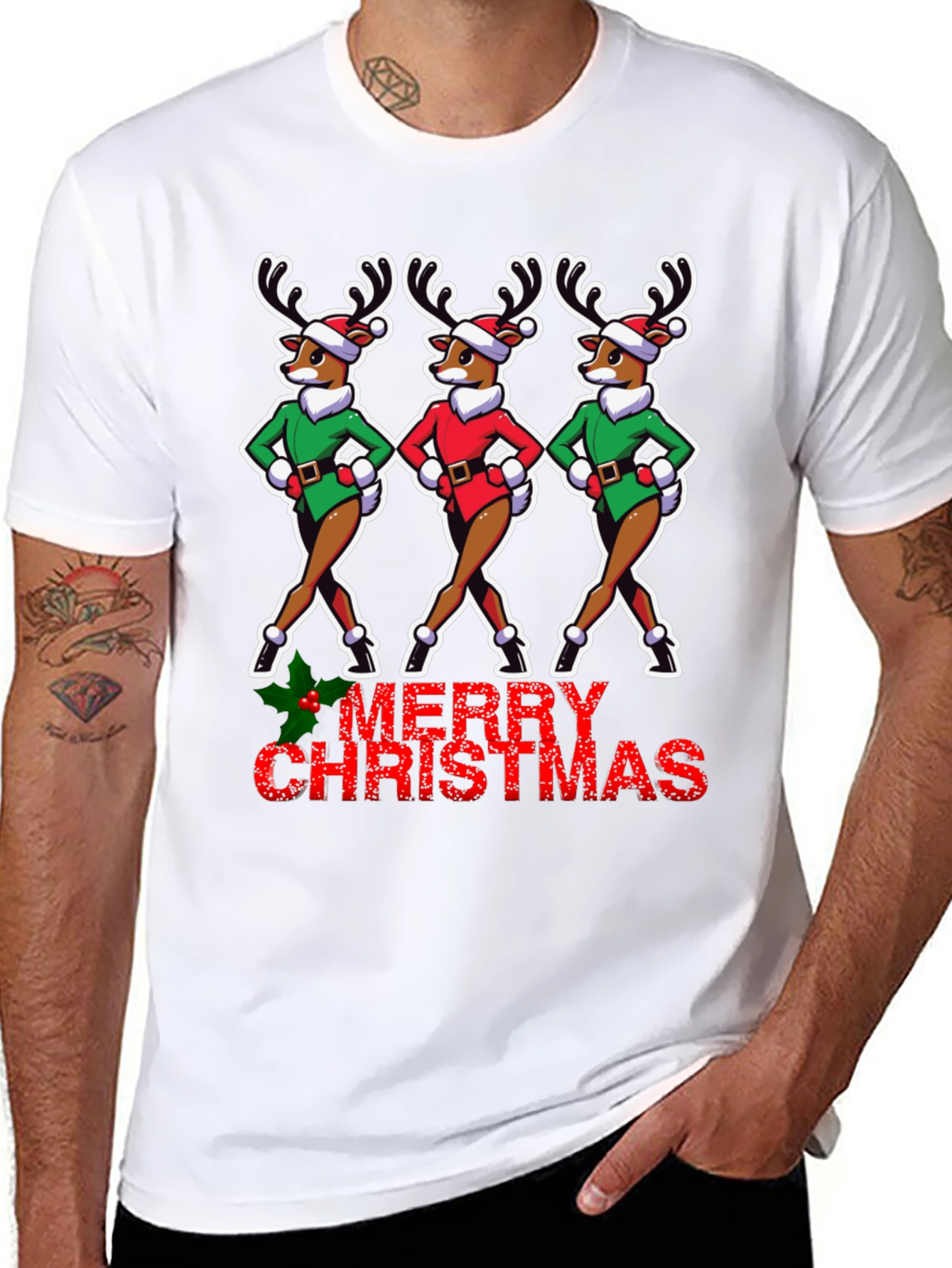 Merry Christmas Reindeer T-Shirt