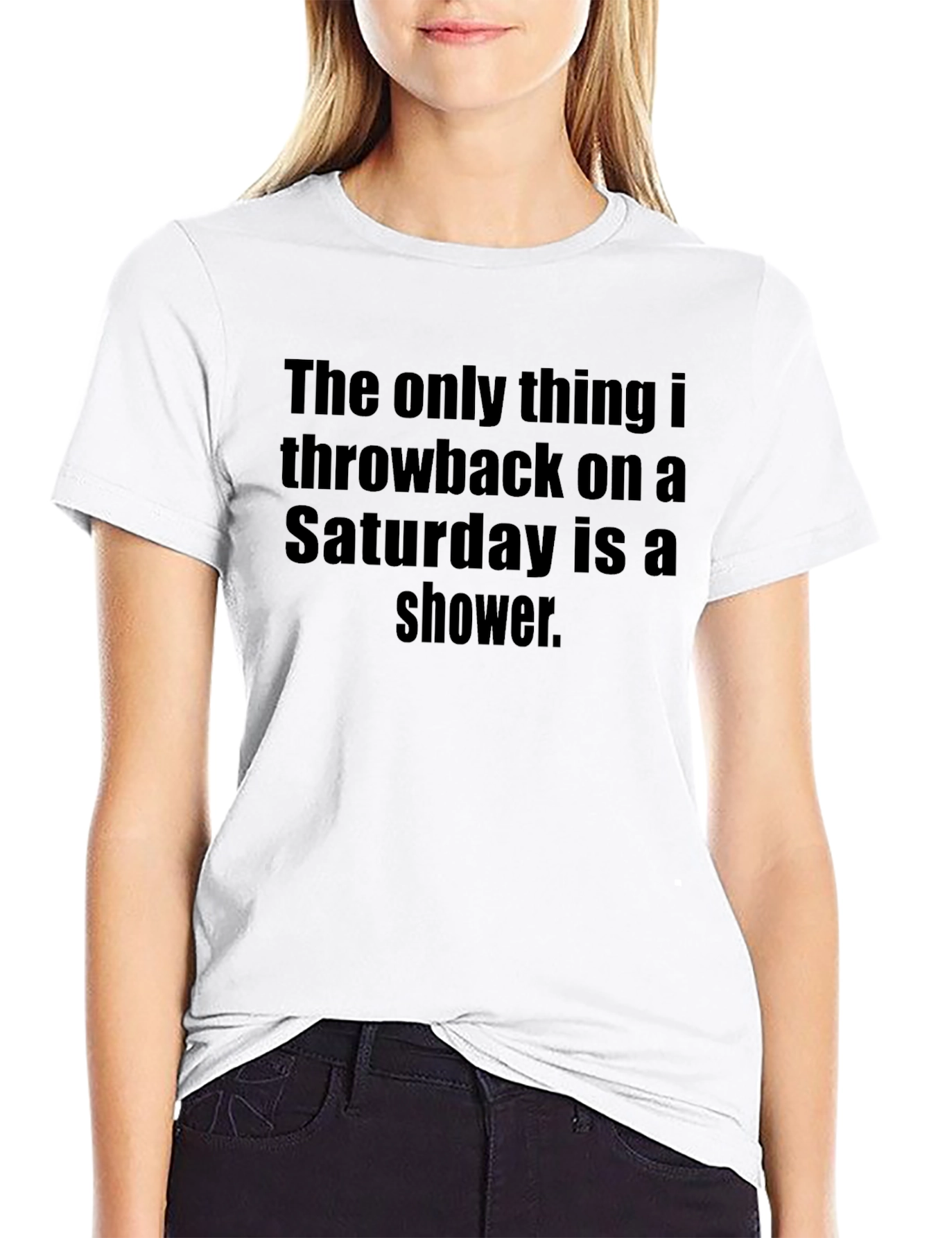 Funny Saturday Shower Graphic Tee