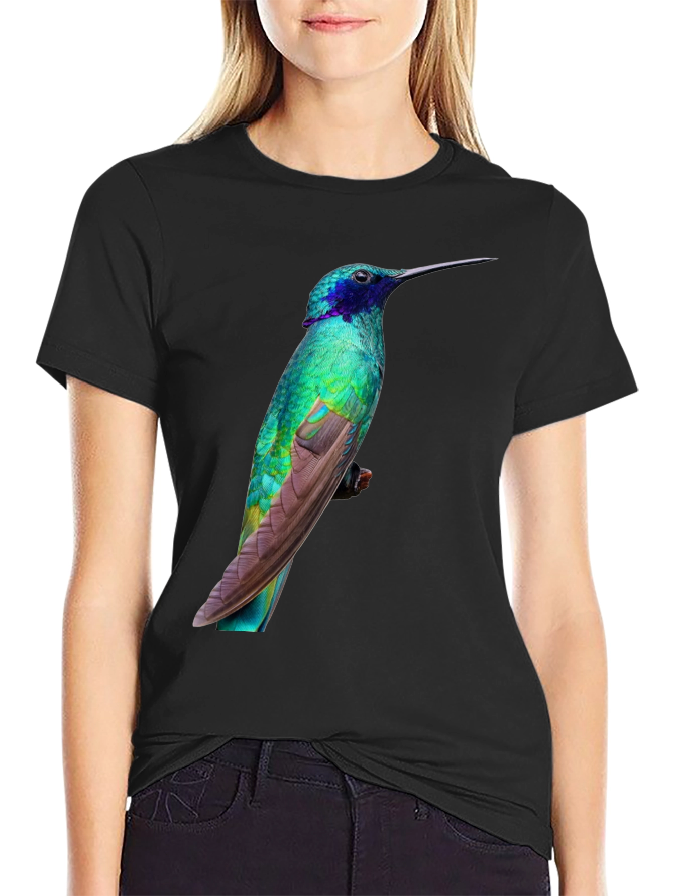 Hummingbird Graphic Tee - Black T-Shirt